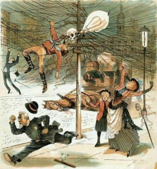 Konšpiračné teórie z roku 1900 .. skoro ako teraz 5G